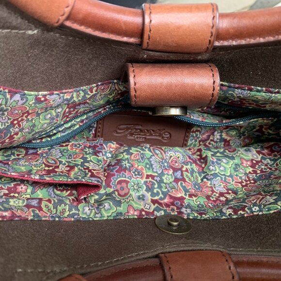 Green Fossil Bag with Leather Handles - Picture 5 of 6